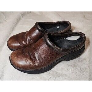 Merrell Shoes Womens Slip-On Comfort Leather Encore Nova 2 Clogs Brown Size 10.5
